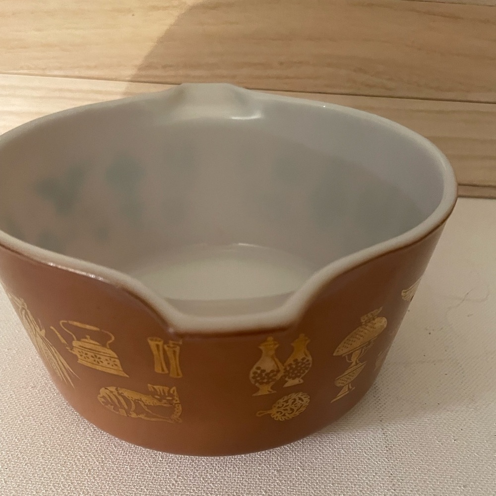 PYREX VINTAGE EARLY AMERICAN PATTERN 1 QT 473 - Picture 5 of 10